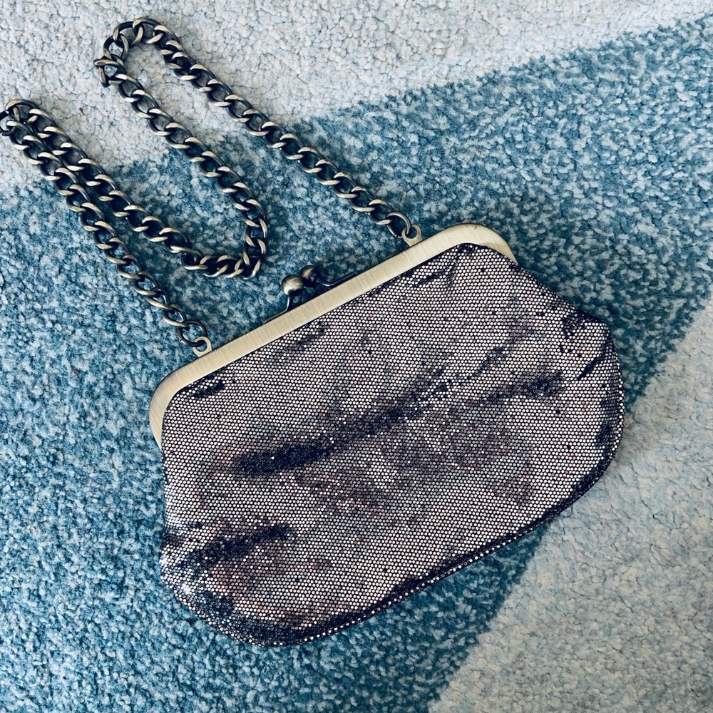 Express Gold Sparkly/Sequined Clutch/Purse